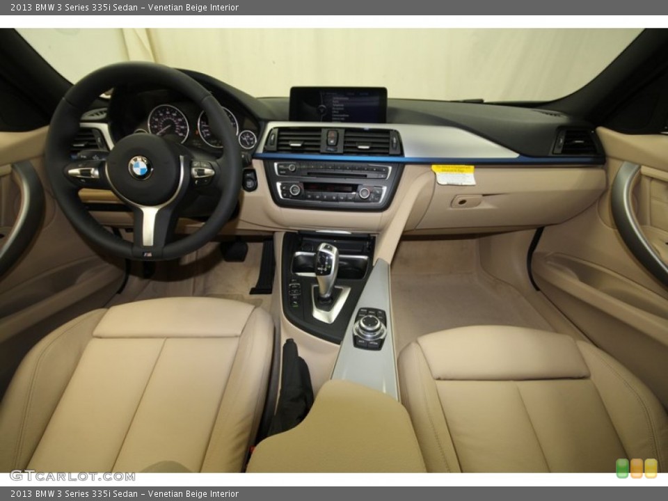 Venetian Beige Interior Dashboard for the 2013 BMW 3 Series 335i Sedan #73016983