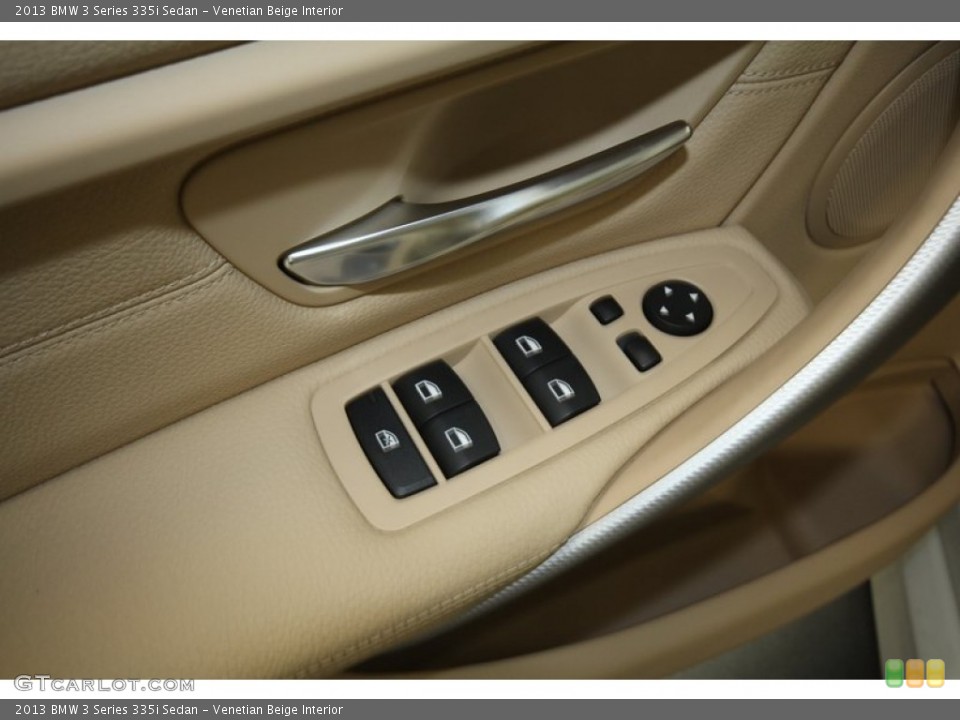 Venetian Beige Interior Controls for the 2013 BMW 3 Series 335i Sedan #73017217