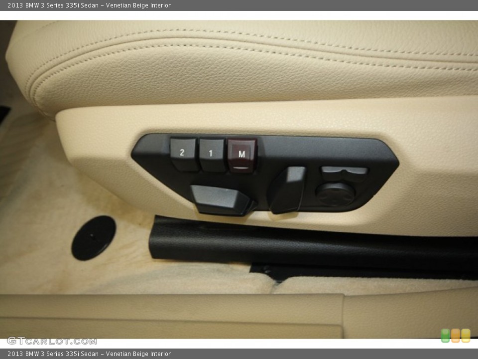 Venetian Beige Interior Controls for the 2013 BMW 3 Series 335i Sedan #73017241