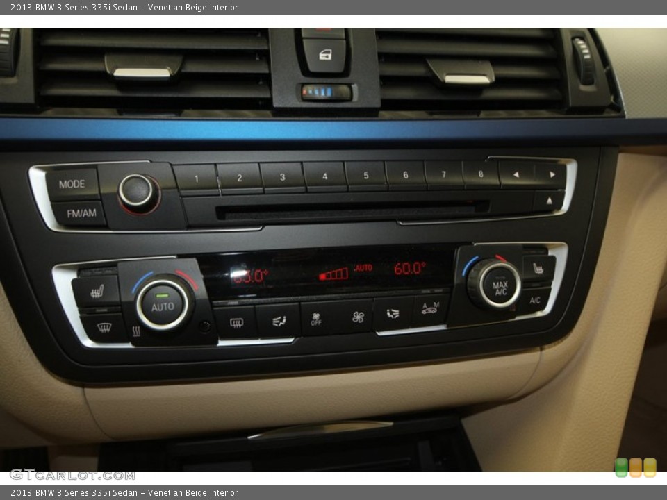 Venetian Beige Interior Controls for the 2013 BMW 3 Series 335i Sedan #73017271