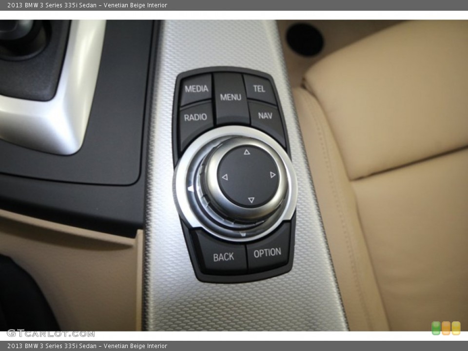 Venetian Beige Interior Controls for the 2013 BMW 3 Series 335i Sedan #73017318