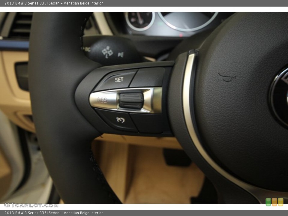 Venetian Beige Interior Controls for the 2013 BMW 3 Series 335i Sedan #73017406