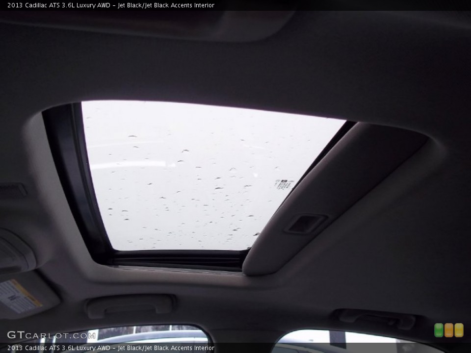 Jet Black/Jet Black Accents Interior Sunroof for the 2013 Cadillac ATS 3.6L Luxury AWD #73017961
