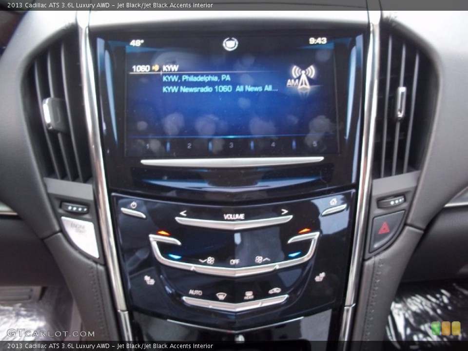 Jet Black/Jet Black Accents Interior Controls for the 2013 Cadillac ATS 3.6L Luxury AWD #73018117
