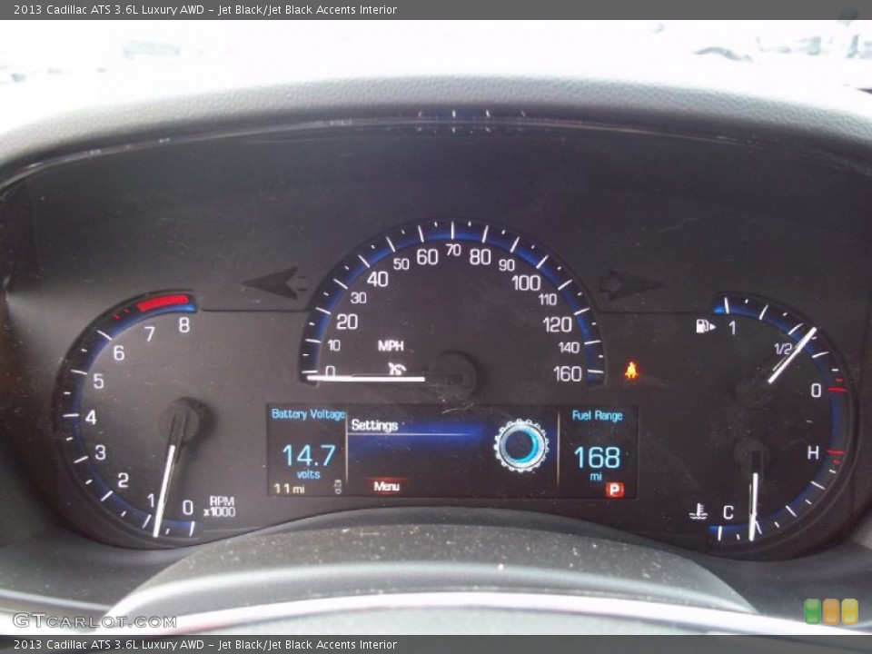 Jet Black/Jet Black Accents Interior Gauges for the 2013 Cadillac ATS 3.6L Luxury AWD #73018165