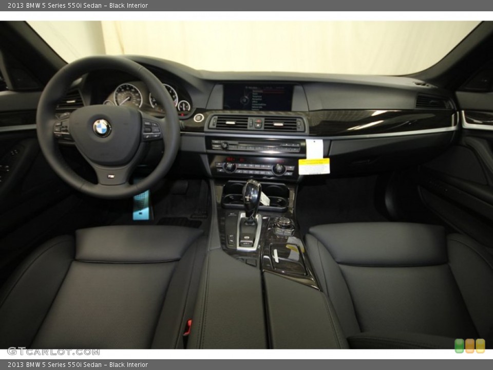 Black Interior Dashboard for the 2013 BMW 5 Series 550i Sedan #73018290