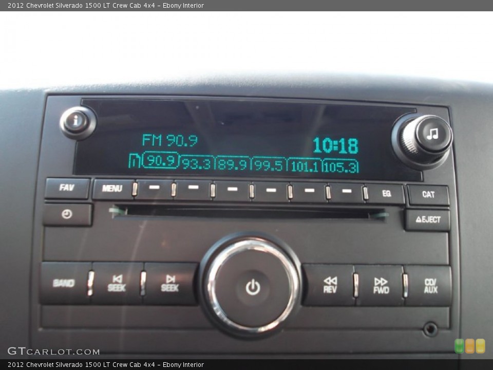 Ebony Interior Audio System for the 2012 Chevrolet Silverado 1500 LT Crew Cab 4x4 #73018317