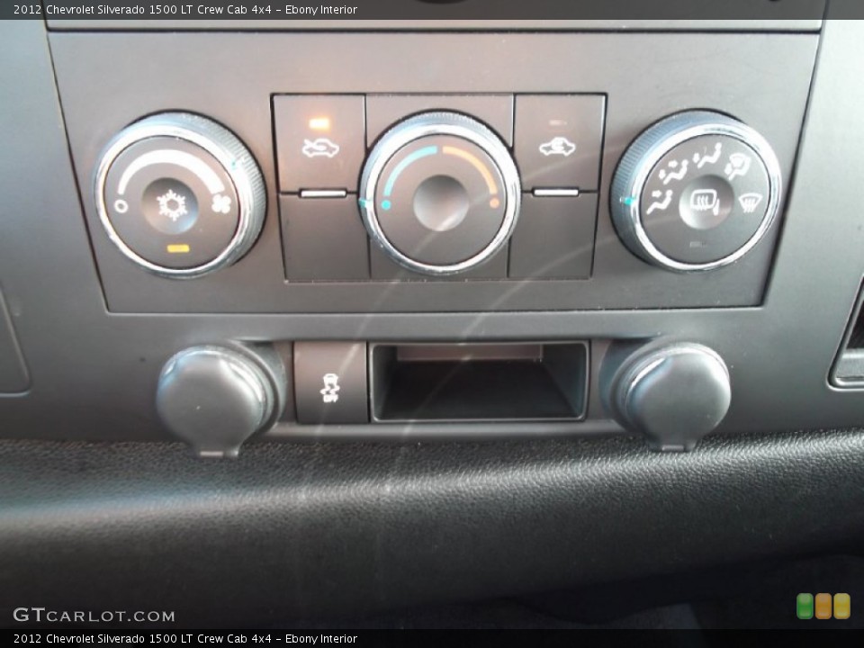 Ebony Interior Controls for the 2012 Chevrolet Silverado 1500 LT Crew Cab 4x4 #73018342