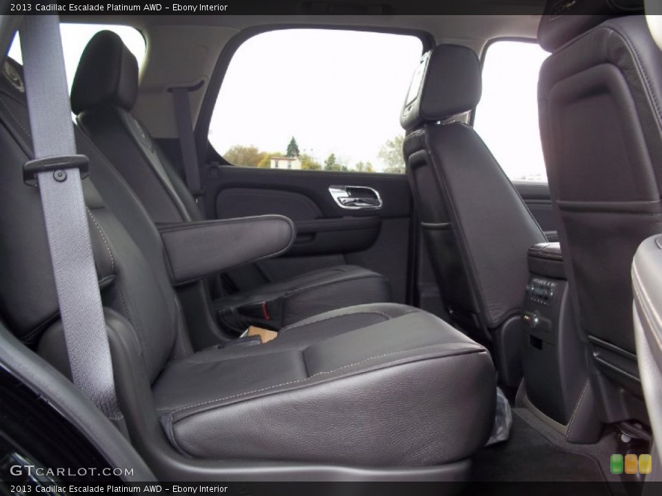 Ebony Interior Rear Seat for the 2013 Cadillac Escalade Platinum AWD #73018387