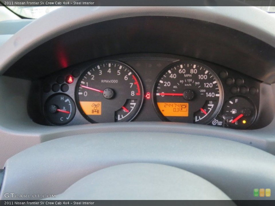 Steel Interior Gauges for the 2011 Nissan Frontier SV Crew Cab 4x4 #73018781