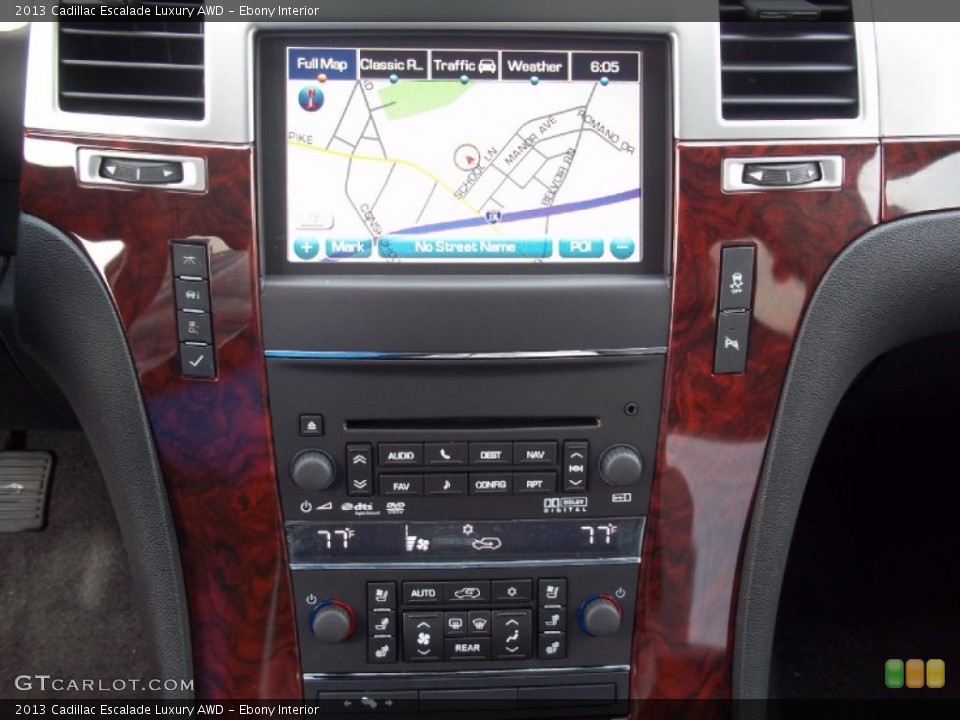 Ebony Interior Controls for the 2013 Cadillac Escalade Luxury AWD #73018933
