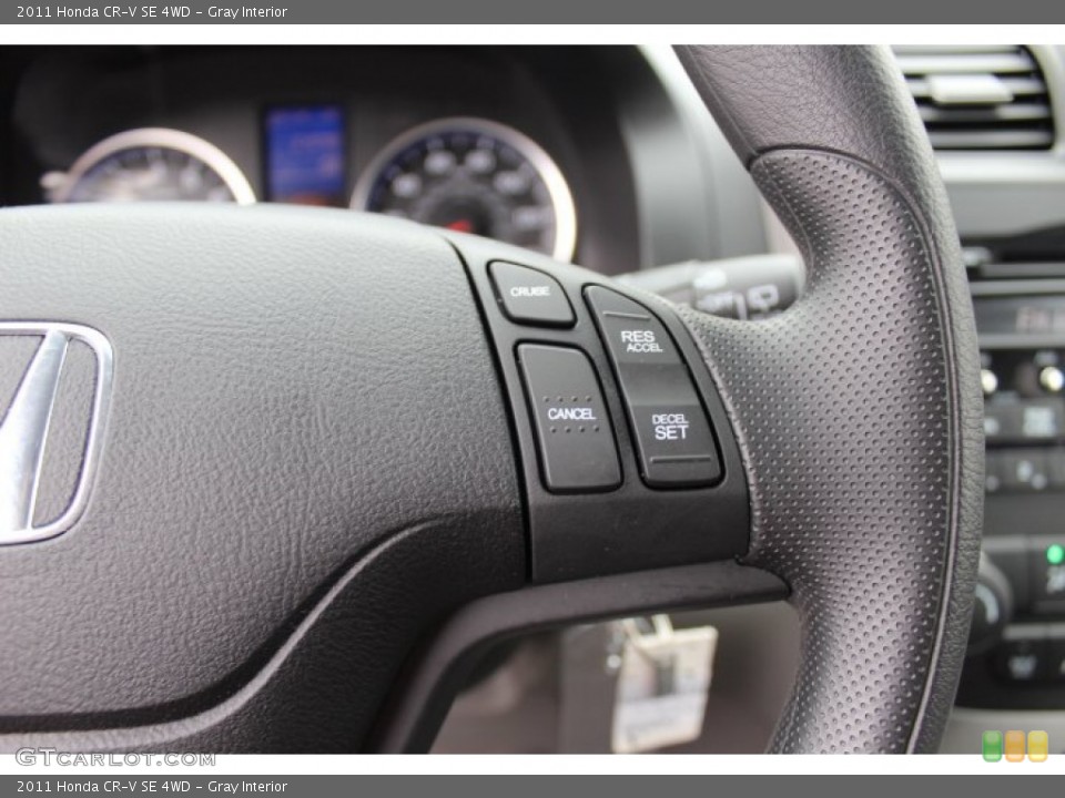 Gray Interior Controls for the 2011 Honda CR-V SE 4WD #73019302