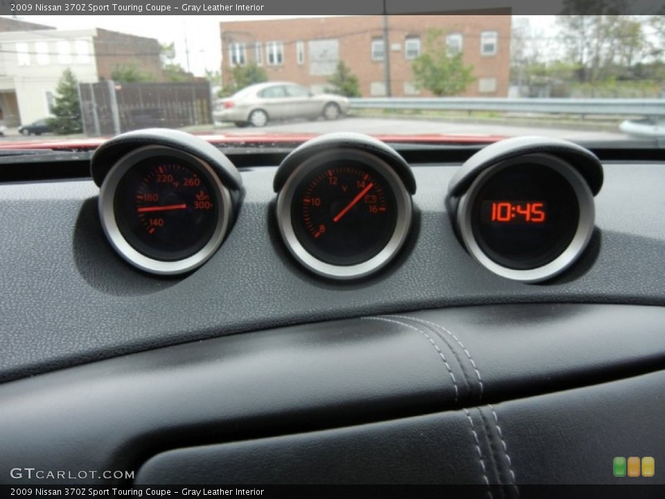 Gray Leather Interior Gauges for the 2009 Nissan 370Z Sport Touring Coupe #73019770