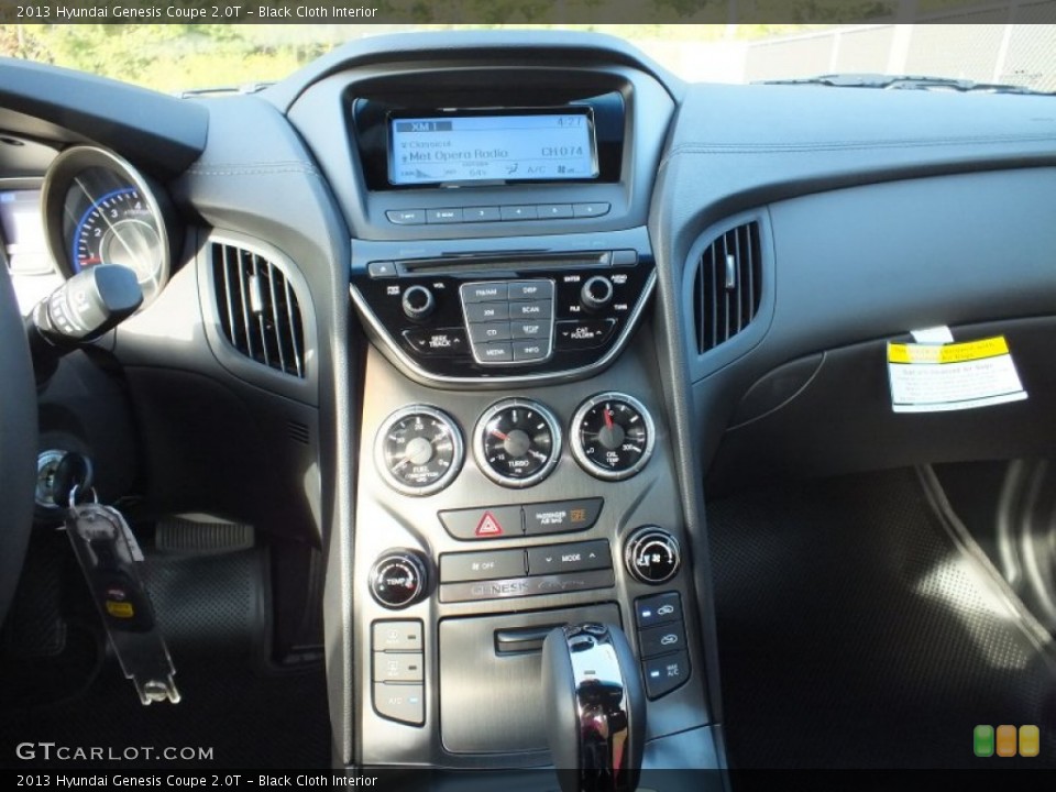 Black Cloth Interior Controls for the 2013 Hyundai Genesis Coupe 2.0T #73020142