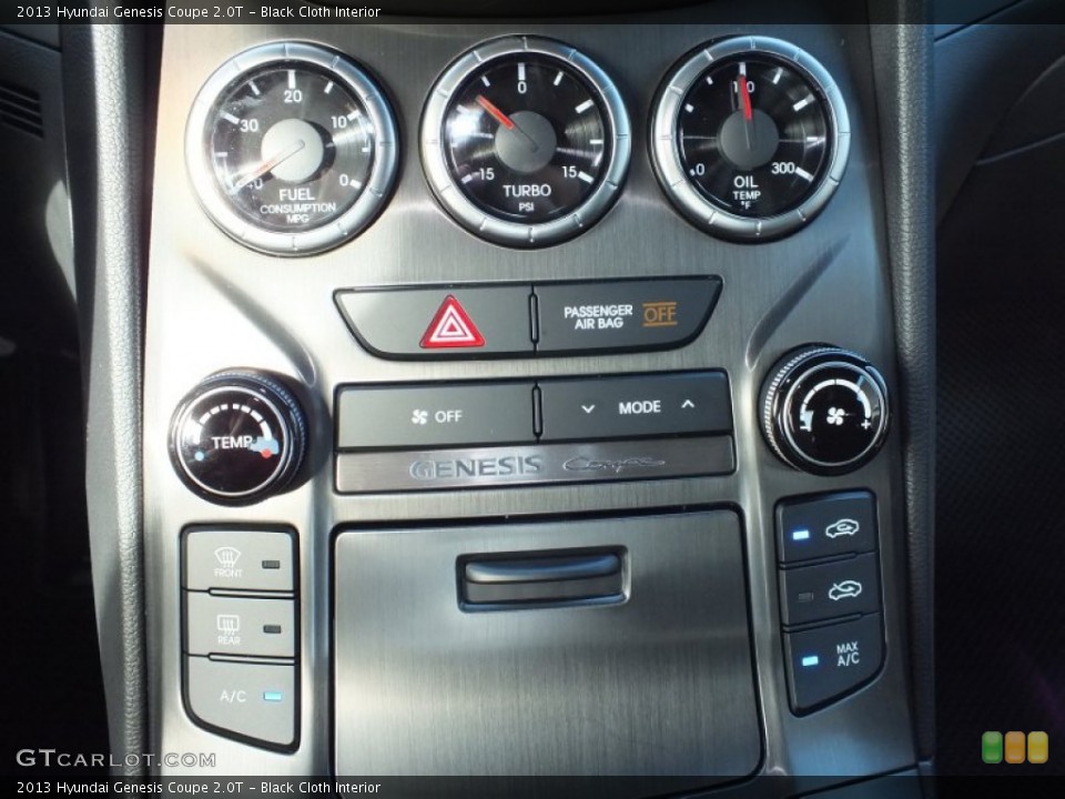 Black Cloth Interior Controls for the 2013 Hyundai Genesis Coupe 2.0T #73020199