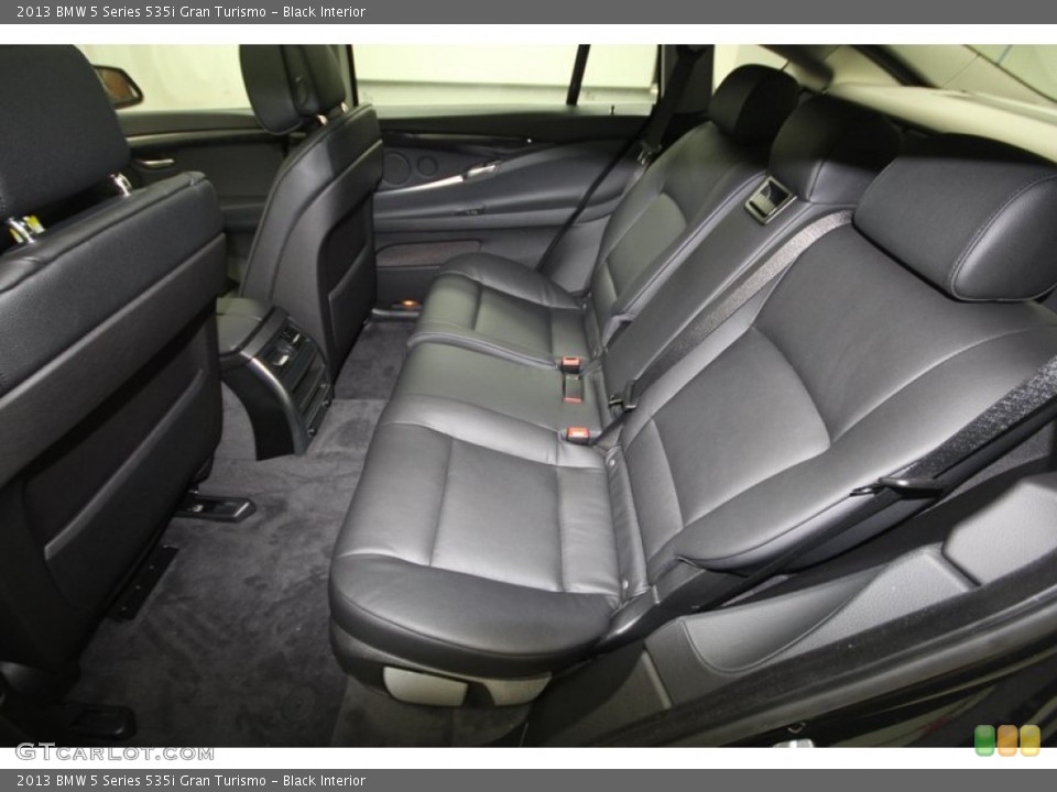 Black Interior Rear Seat for the 2013 BMW 5 Series 535i Gran Turismo #73020480