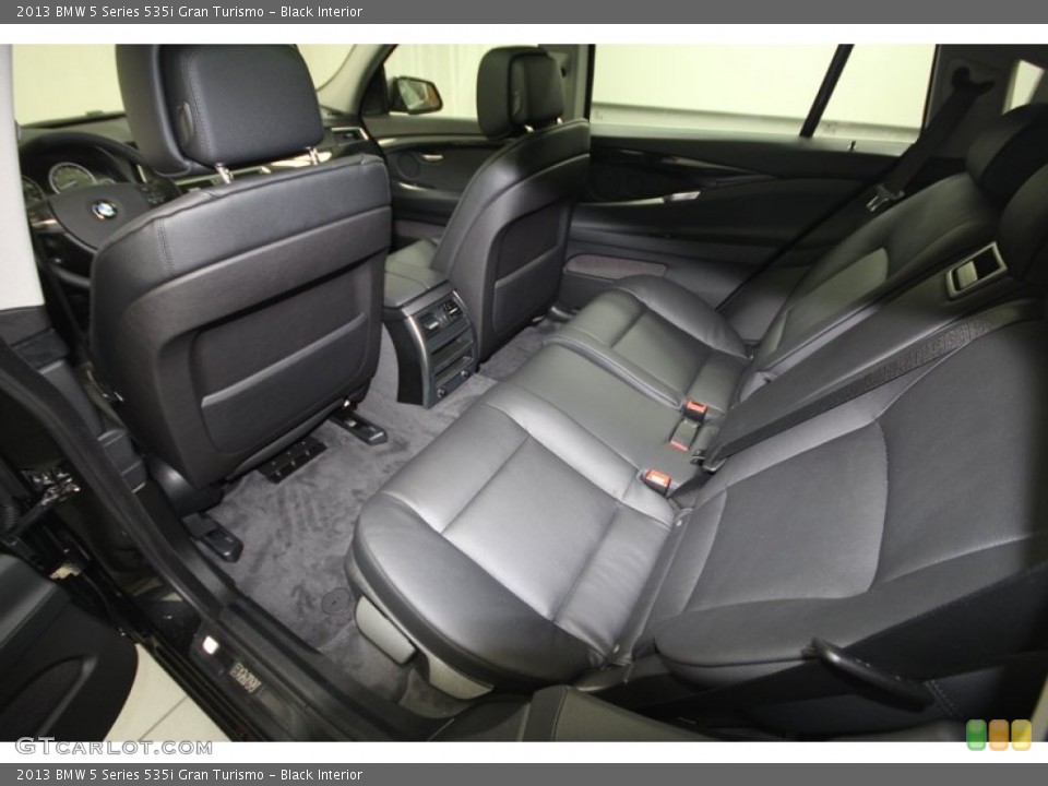 Black Interior Rear Seat for the 2013 BMW 5 Series 535i Gran Turismo #73020783