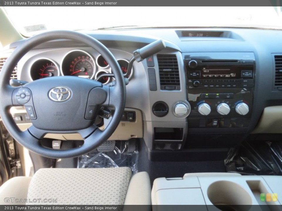 Sand Beige Interior Dashboard for the 2013 Toyota Tundra Texas Edition CrewMax #73021113