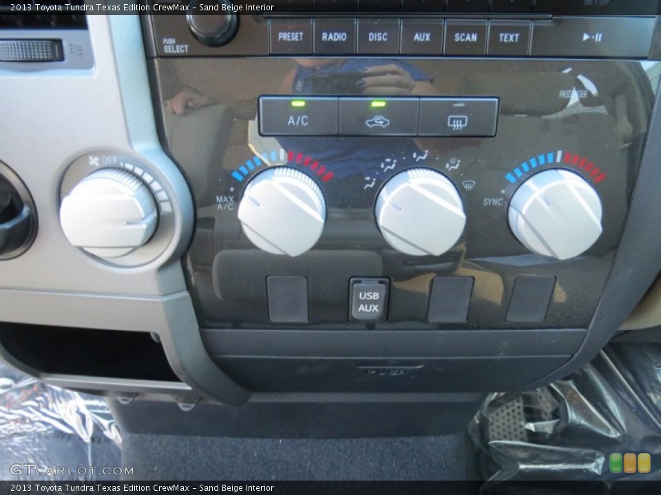Sand Beige Interior Controls for the 2013 Toyota Tundra Texas Edition CrewMax #73021183