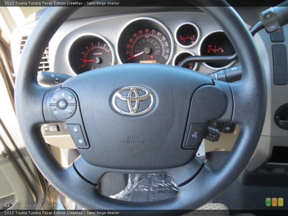 Sand Beige Interior Steering Wheel for the 2013 Toyota Tundra Texas Edition CrewMax #73021208