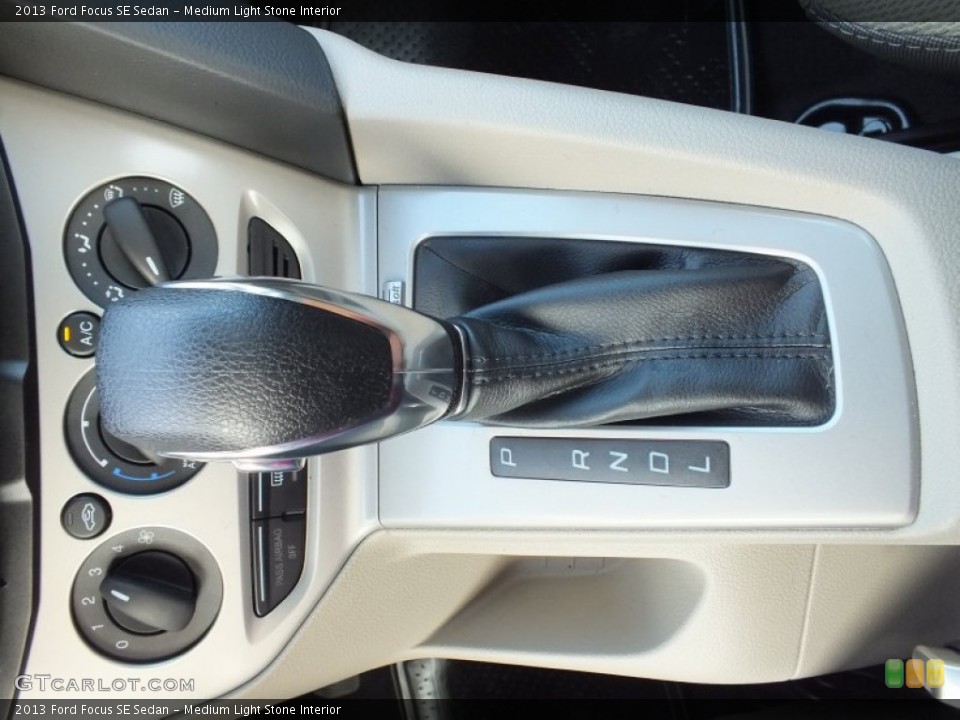 Medium Light Stone Interior Transmission for the 2013 Ford Focus SE Sedan #73021414