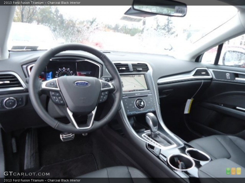 Charcoal Black Interior Prime Interior for the 2013 Ford Fusion Titanium #73022269