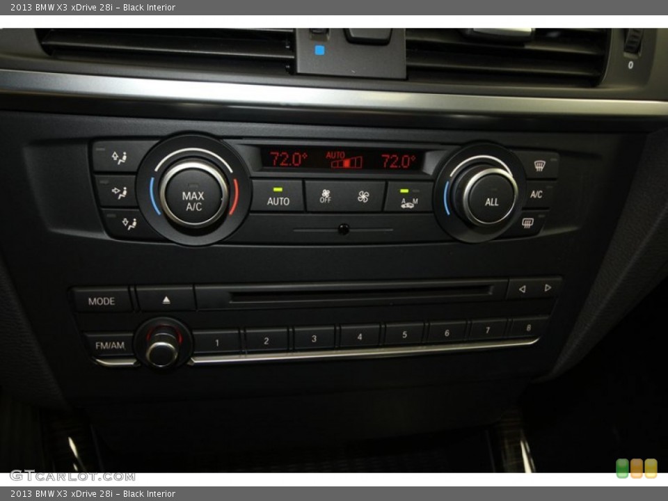 Black Interior Controls for the 2013 BMW X3 xDrive 28i #73023163