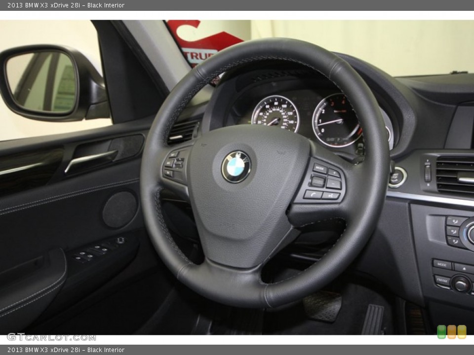 Black Interior Steering Wheel for the 2013 BMW X3 xDrive 28i #73023364