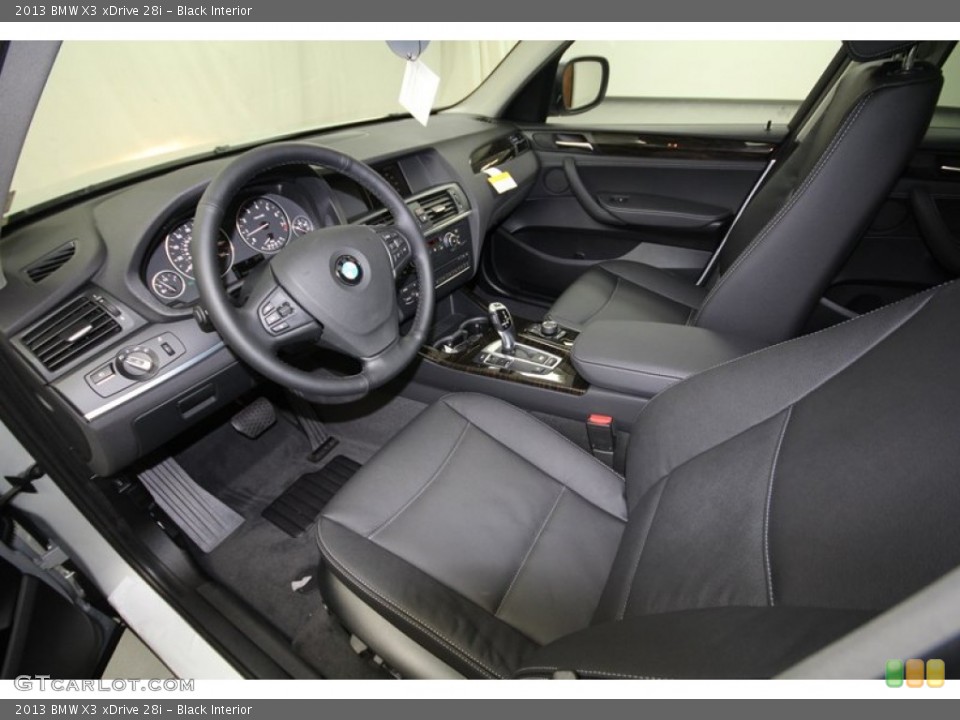 Black Interior Prime Interior for the 2013 BMW X3 xDrive 28i #73023658