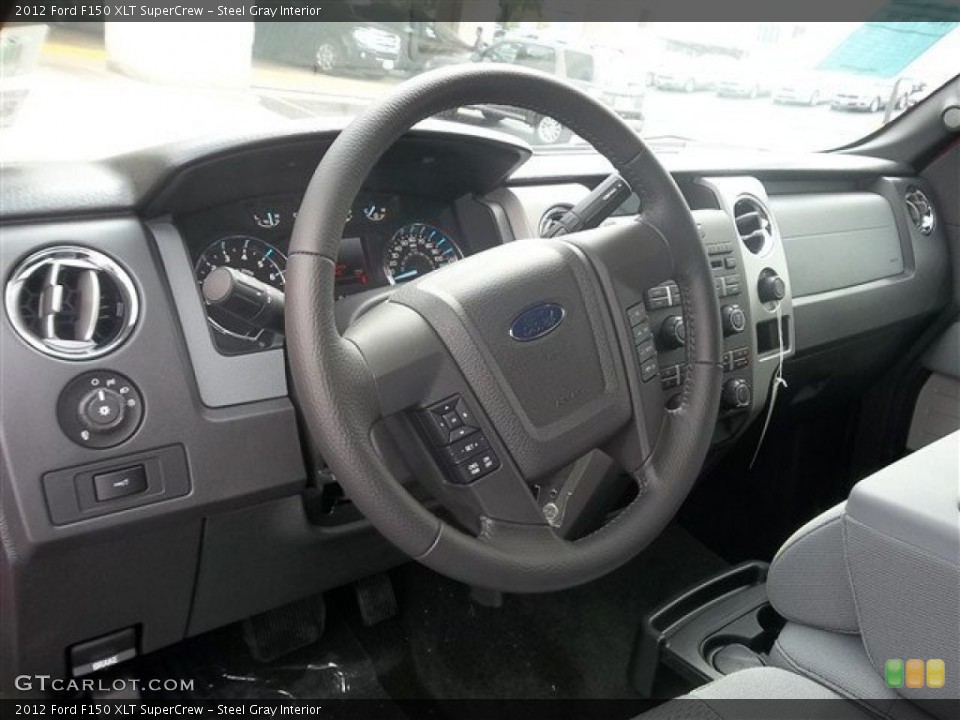 Steel Gray Interior Dashboard for the 2012 Ford F150 XLT SuperCrew #73024188