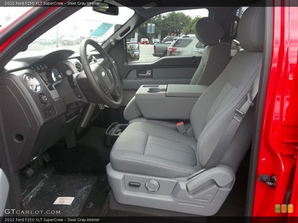 Steel Gray Interior Front Seat for the 2012 Ford F150 XLT SuperCrew #73024261