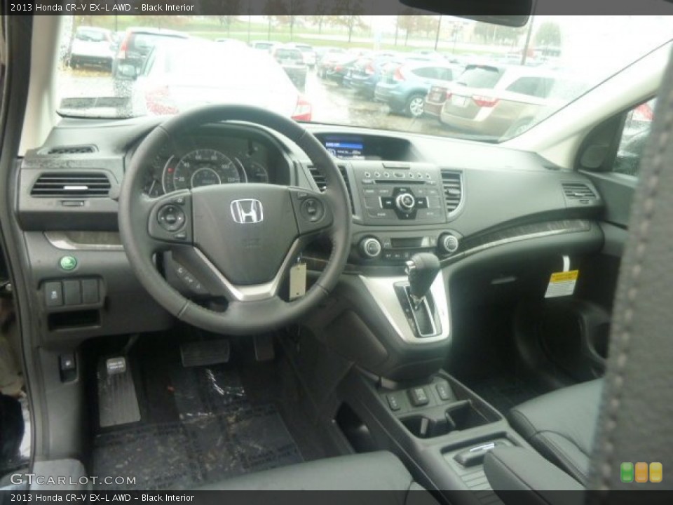 Black Interior Prime Interior for the 2013 Honda CR-V EX-L AWD #73024413