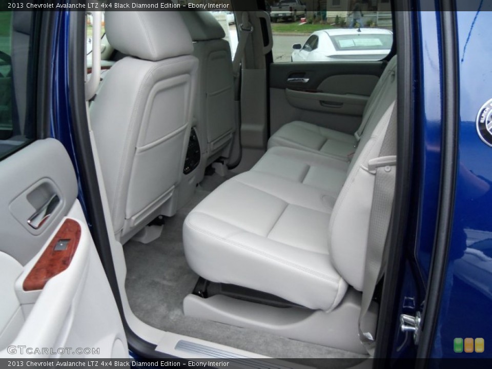 Ebony Interior Rear Seat for the 2013 Chevrolet Avalanche LTZ 4x4 Black Diamond Edition #73024459