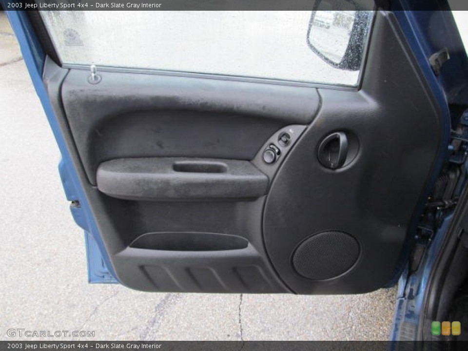 Dark Slate Gray Interior Door Panel for the 2003 Jeep Liberty Sport 4x4 #73024666