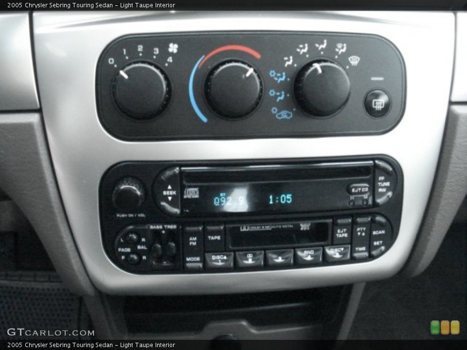 Light Taupe Interior Controls for the 2005 Chrysler Sebring Touring Sedan #73026079