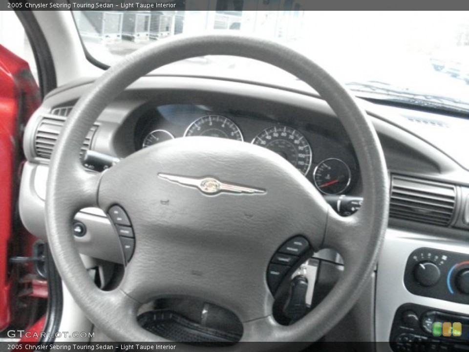 Light Taupe Interior Steering Wheel for the 2005 Chrysler Sebring Touring Sedan #73026124