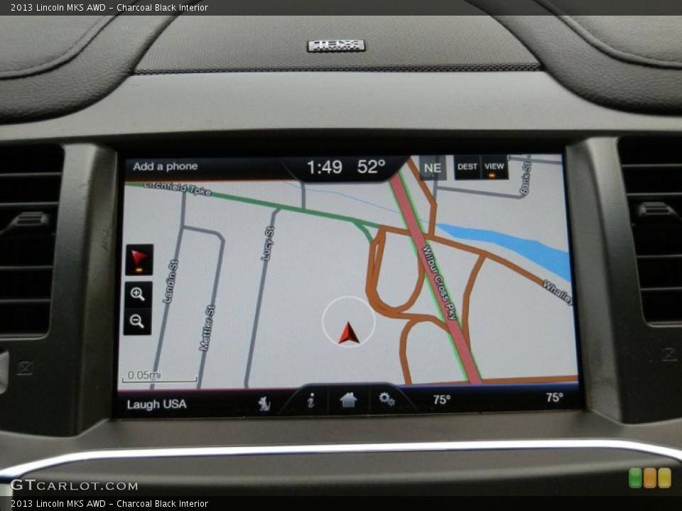 Charcoal Black Interior Navigation for the 2013 Lincoln MKS AWD #73026848