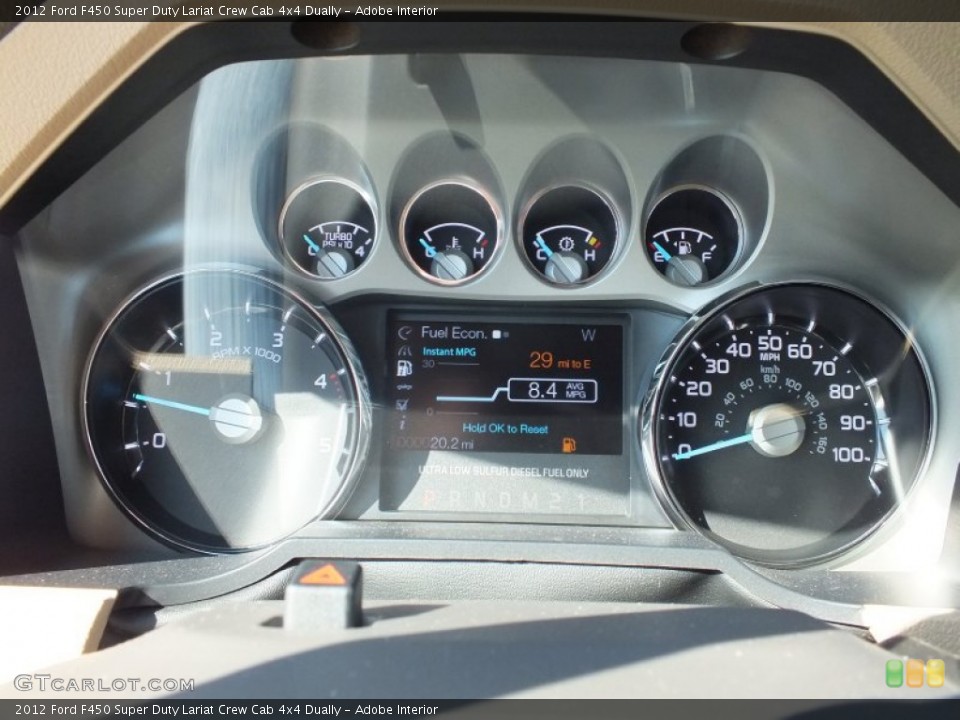 Adobe Interior Gauges for the 2012 Ford F450 Super Duty Lariat Crew Cab 4x4 Dually #73027093