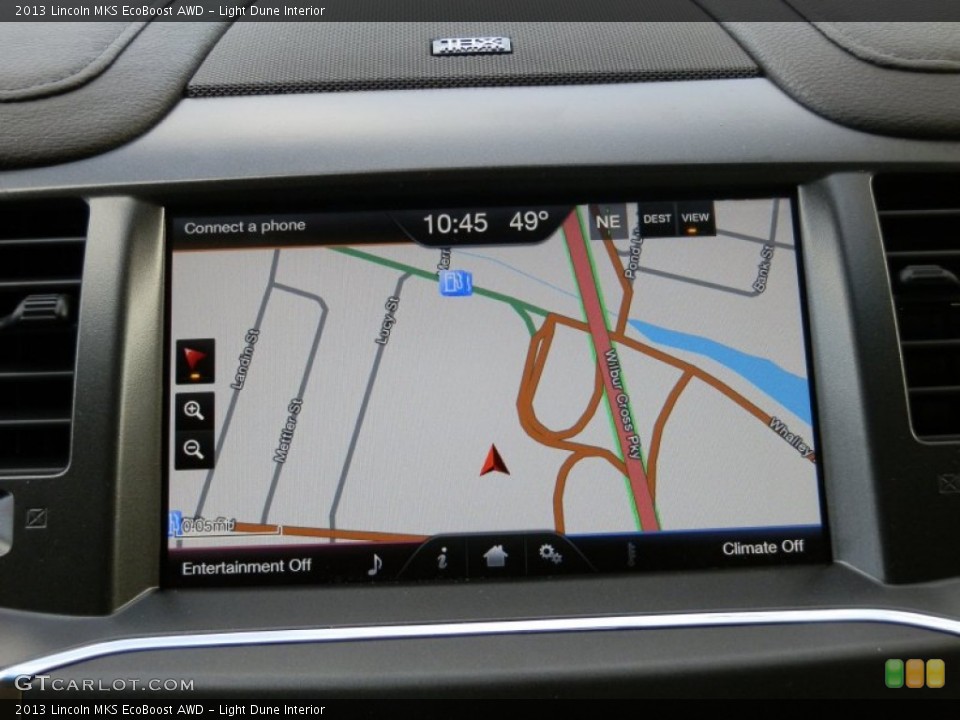 Light Dune Interior Navigation for the 2013 Lincoln MKS EcoBoost AWD #73027234