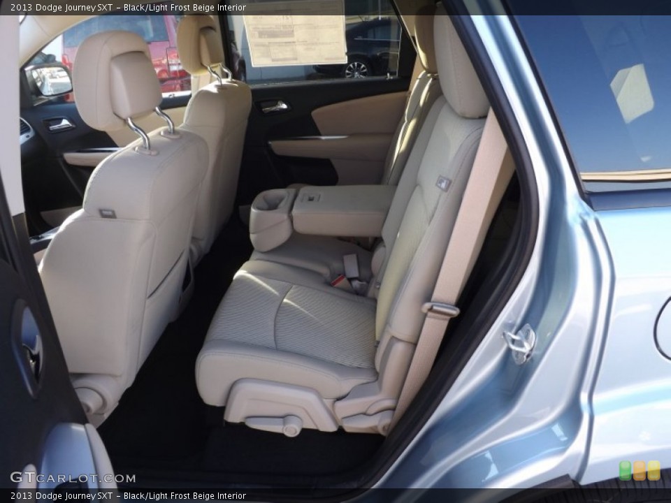 Black/Light Frost Beige Interior Rear Seat for the 2013 Dodge Journey SXT #73028113