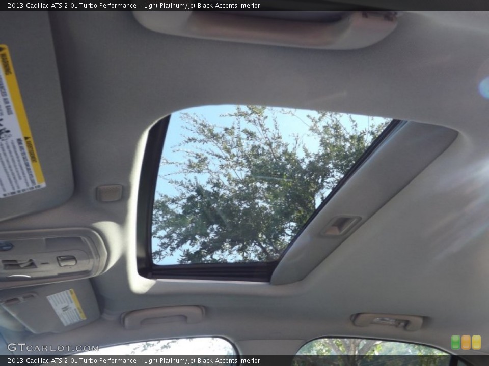 Light Platinum/Jet Black Accents Interior Sunroof for the 2013 Cadillac ATS 2.0L Turbo Performance #73028617