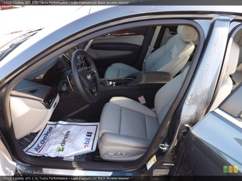 Light Platinum/Jet Black Accents Interior Photo for the 2013 Cadillac ATS 2.0L Turbo Performance #73028641