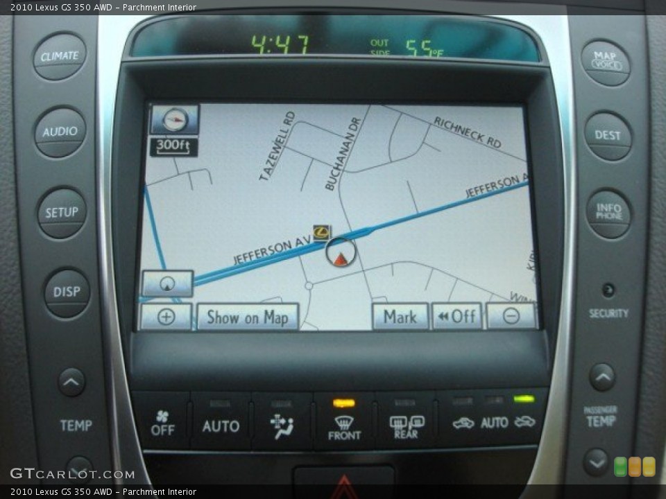 Parchment Interior Navigation for the 2010 Lexus GS 350 AWD #73030460