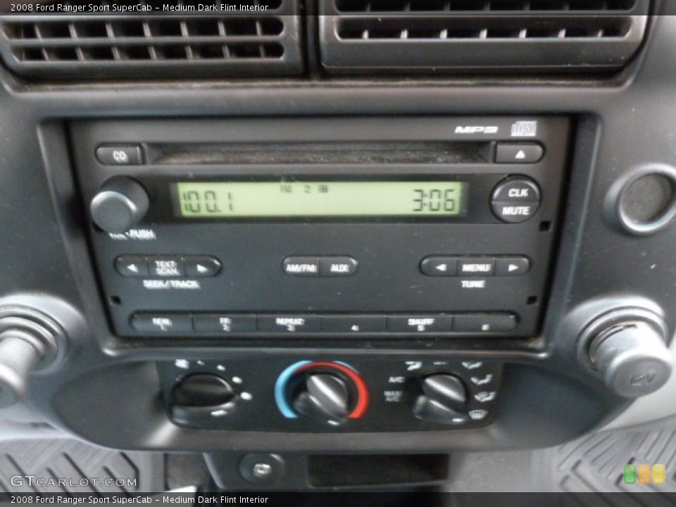 Medium Dark Flint Interior Audio System for the 2008 Ford Ranger Sport SuperCab #73030762