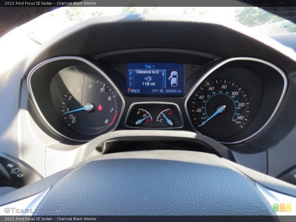 Charcoal Black Interior Gauges for the 2013 Ford Focus SE Sedan #73030891