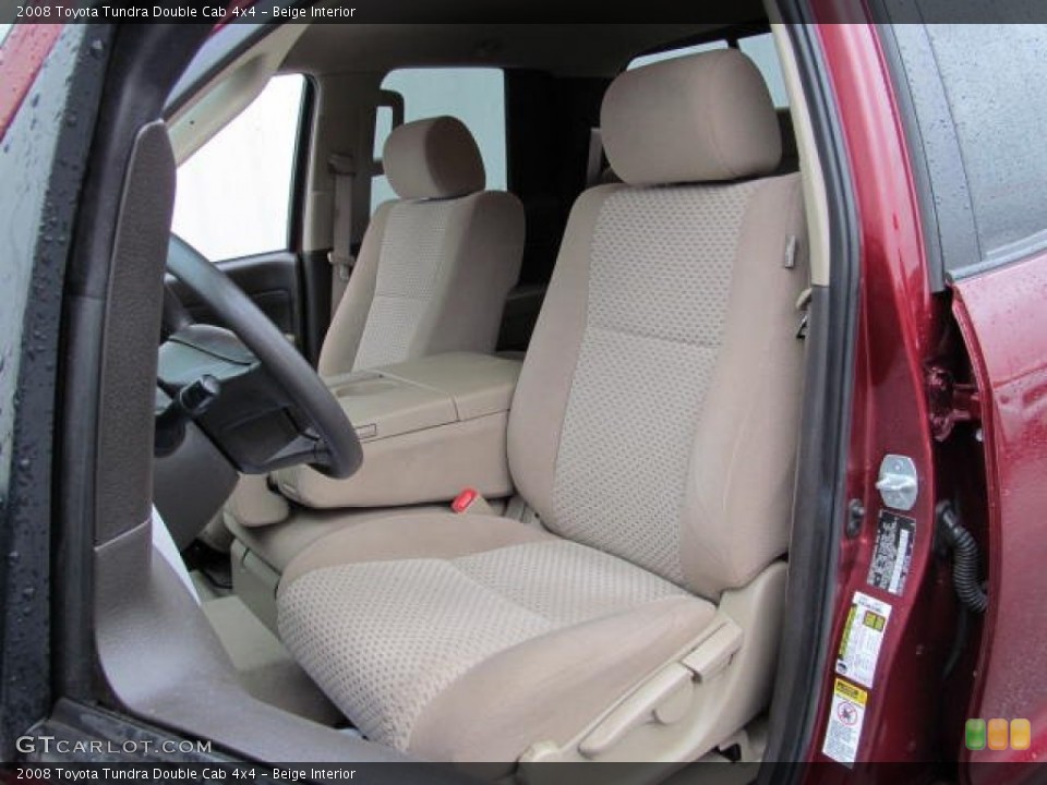 Beige Interior Photo for the 2008 Toyota Tundra Double Cab 4x4 #73031575