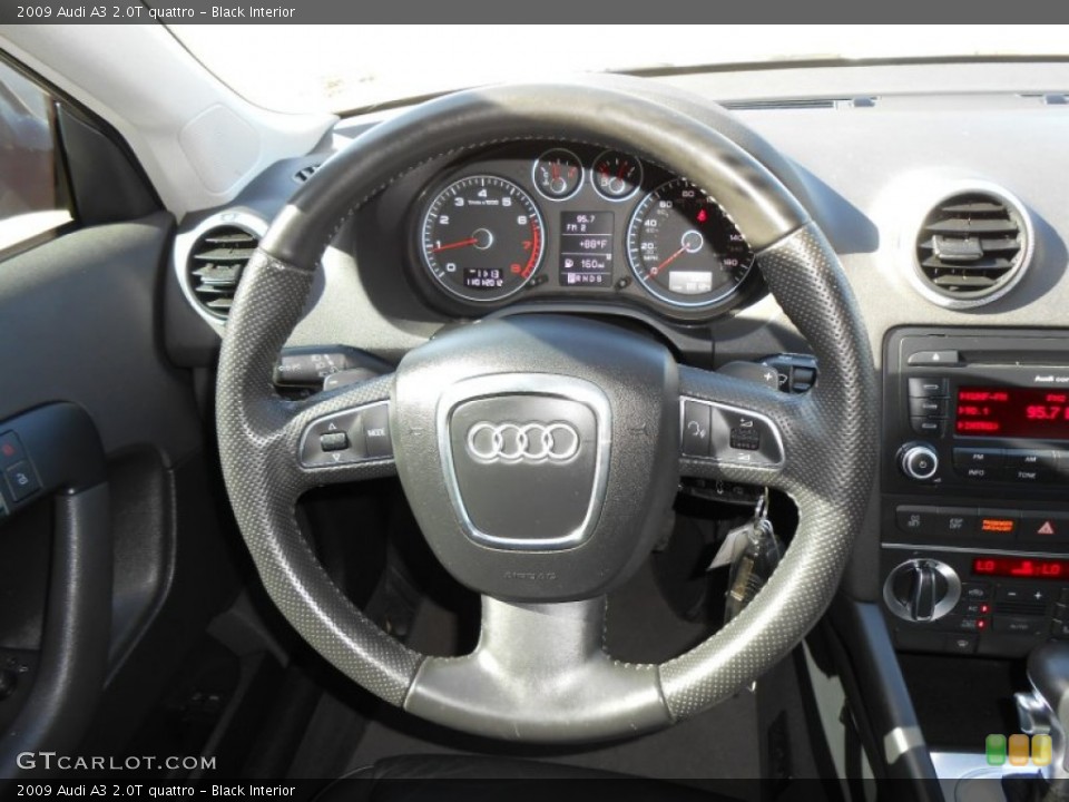 Black Interior Steering Wheel for the 2009 Audi A3 2.0T quattro #73031695