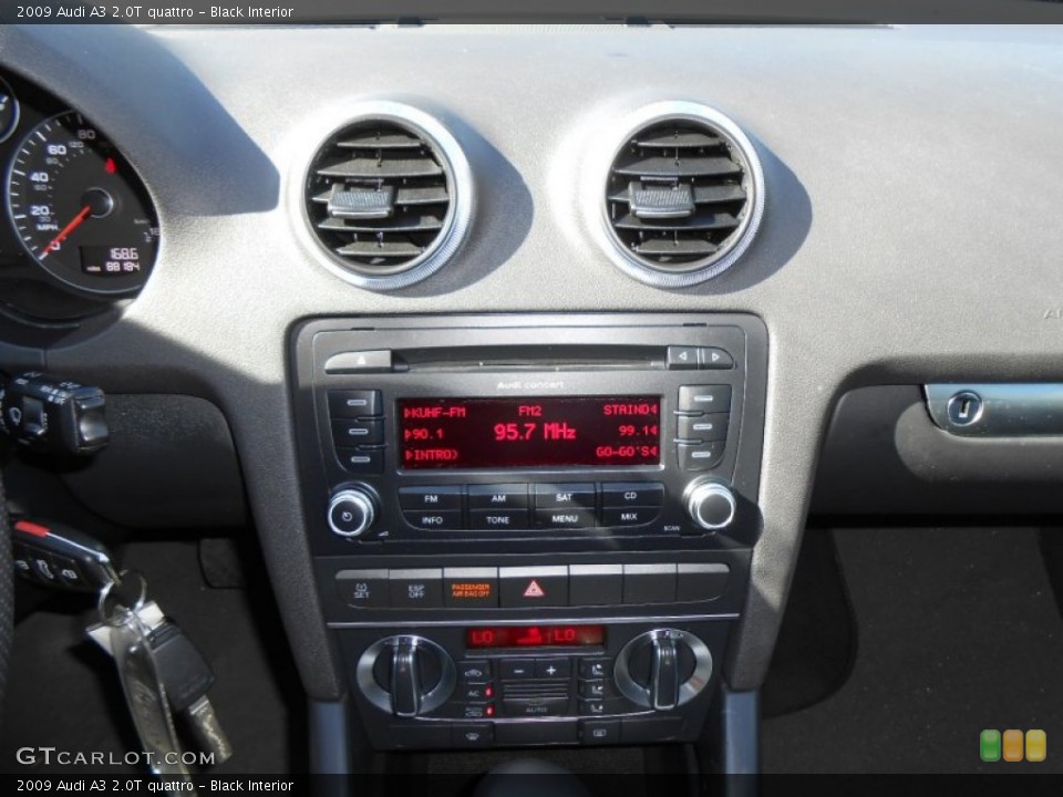 Black Interior Controls for the 2009 Audi A3 2.0T quattro #73031761