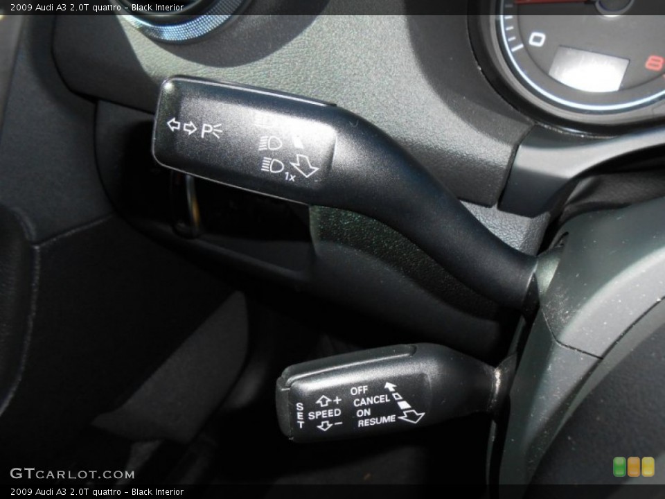 Black Interior Controls for the 2009 Audi A3 2.0T quattro #73031878