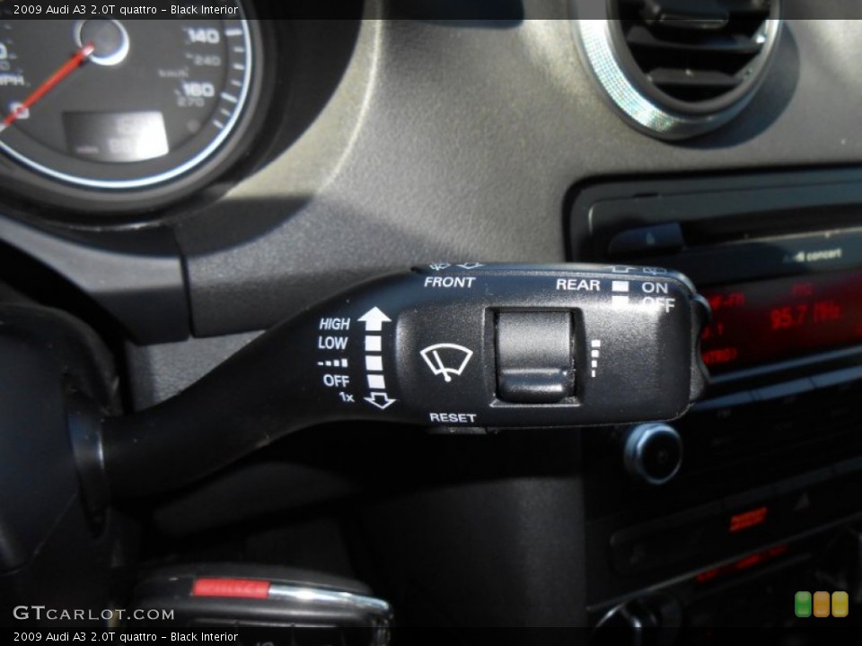 Black Interior Controls for the 2009 Audi A3 2.0T quattro #73031902